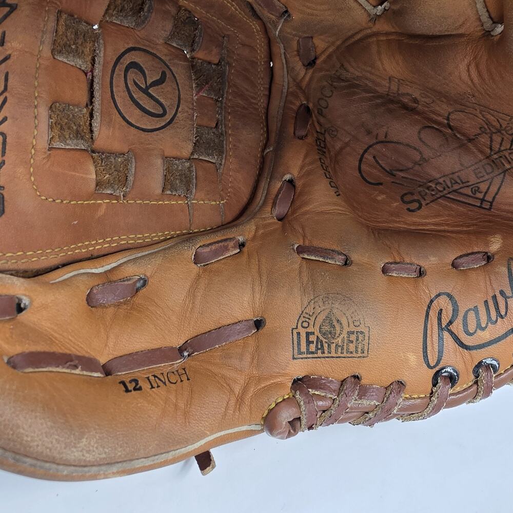 Rawlings Baseball Glove 12 Derek Jeter Edition Tan Cowhide Deep Pocket - Picture 8 of 10